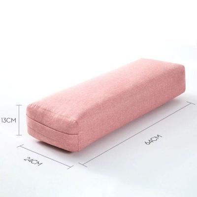 China Eco Friendly Anti-Static Fit-Yoga Rectangle Yoga Pillow Bolster With Handle for sale