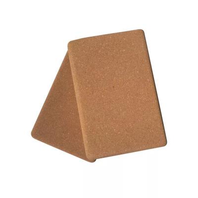 China Cork Fit-Yoga Wholesale Yoga Brick Customized Fitness Eco-Friendly Logo Odorless Non-Slip Natural Cork Yoga Block for sale