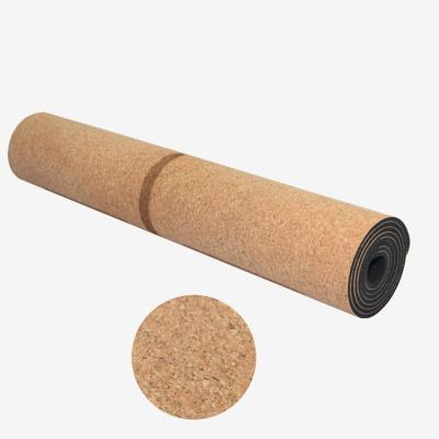 China Fit-Yoga Durable Washable Waterproof Home Use Eco Non Slip Yoga Mat Exercise Equipment 5mm Cork Rubber Yoga Mat With Multi Choices for sale