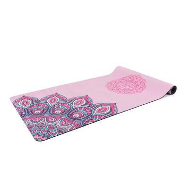 China Popular Yoga Mat Gym High Quality Non-slip Rubber Mat Custom Logo Eco Friendly Foldable Suede Fit-yoga Waterproof Washable Durable Anti-Slip for sale