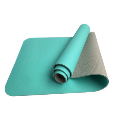 China High Quality Custom Logo Tape Yoga Mat 6mm Thickness Non Slip Eco Friendly Fit-Yoga Waterproof Washable Durable Anti-Slip for sale