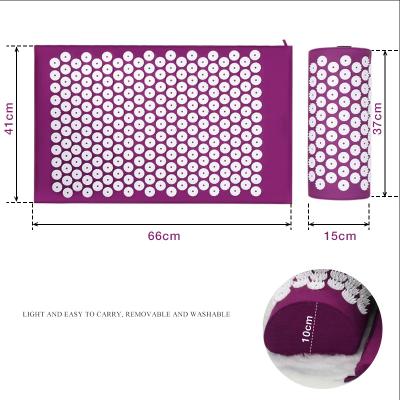 China New Exercise Muscle Fit-yoga Design Therapy Acupressure Massage Acupuncture Needle Mat for sale