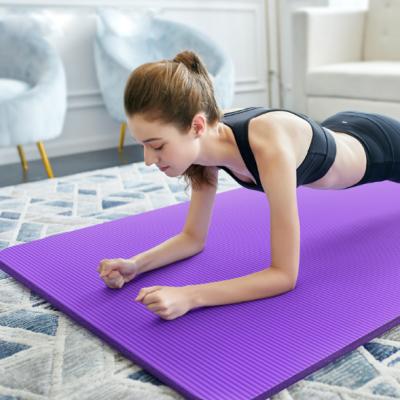 China NBR Customized NBR Yoga Mat Widened and Thickened Dance Fitness Exercise Mat for sale