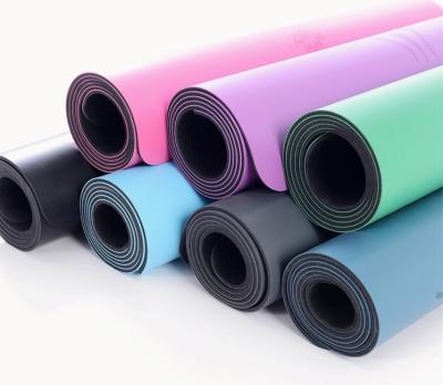 China Durable Anti-Slip Waterproof Washable Sports PU Yoga Rubber Mat 5MM With OEM/ODM for sale