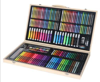 China Drawing & 180pcs Wooden Box Art Coloring Paint Paint Set For Kids for sale