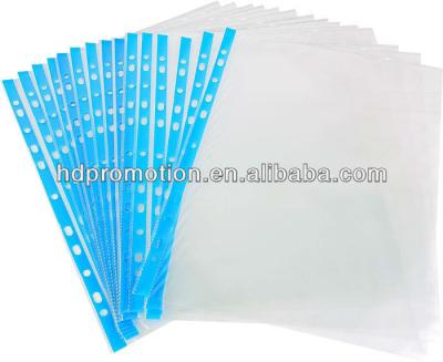 China Clear PP 11 Holes PP Sheet Protector for sale