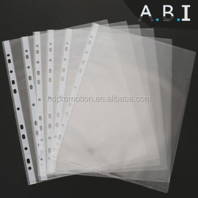 China Hot Selling PP Office 11 Holes A4 Paper Sheet Protector for sale