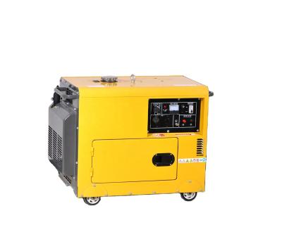 China Factory direct 5KW air cooled silent diesel generators with wooden box WX6600E TYPE F for sale