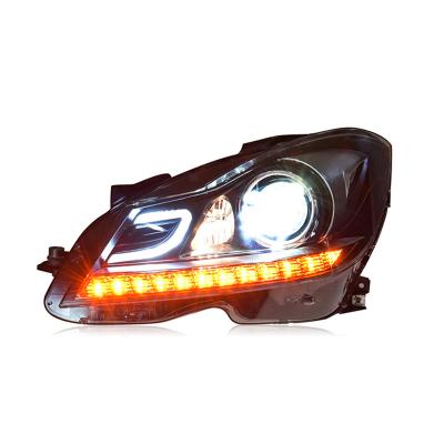 China Auto Lighting Systems Auto Parts Headlights For Mercedes Benz 12-14 Update W204 Facelift Head Lamp C Class 67*36*59 for sale