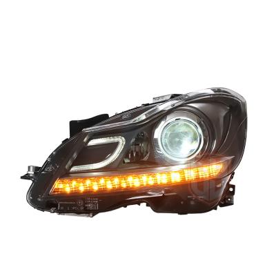 China 2021 C Class Modified Car Auto Front Light Assembly Full Led Headlight For 12-14 W204 67*36*59 Plug & Play for sale