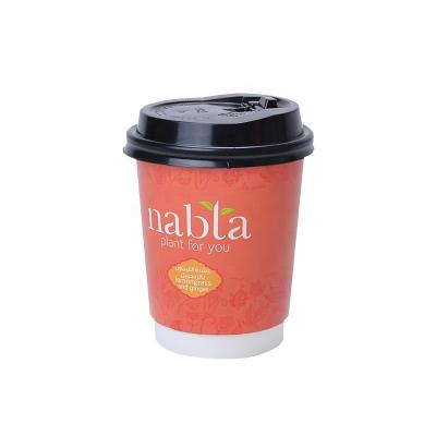 China Recycled Materials 12oz Paper Disposable Cups Double Wall Custom LOGO Printed Coffee Paper Cup For Hot Drink Coffee for sale