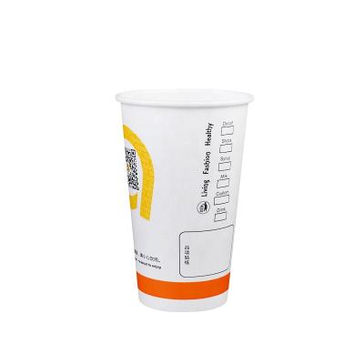 China Recycled Materials 8 oz Paper Cup Coffee Paper Cup Single Wall Custom LOGO Printed Restaurant Uses for sale