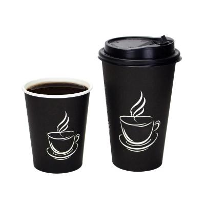 China Single Wall Disposable Paper Coffee Cups With Logo Printed With Lids for sale