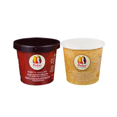 China Custom Disposable Disposable Ice Cream Box With Cover 2oz 4oz 5oz 6oz 8oz 10oz 12oz 16oz 18oz 20oz for sale