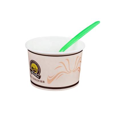 China Custom Printed Single Wall Ice Cream Cup Promotion 3oz 4oz 6oz 8oz 10oz White Paper Disposable Food and Beverage Packaging Accept for sale