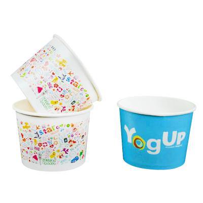 China Wholesale Disposable Ice Cream Paper Cup Paper Bowls Different Styles Lids Available for sale