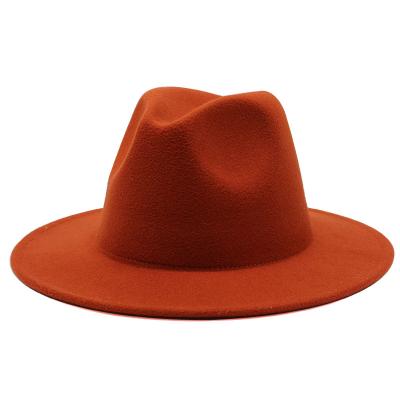 China Rhinestore Fedora Hats Wool Felt High Quality Fashion Customized For Men CÆ Refined Metal 100% OEM Logo Red Ribbon Black Wool Leather Rope for sale