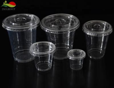 China Disposable High Quality 4oz, 6oz, 8oz, 10oz Clear PET Plastic Cup for sale