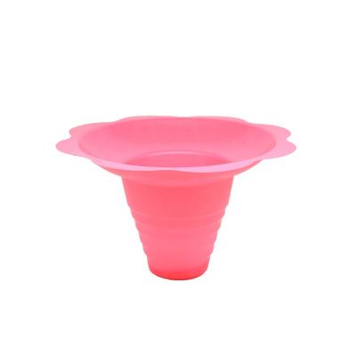 China Pink High Quality Disposable Disposable Ice Cream Cup PS/PET 4oz Plastic Shaved Ice Cups Shaved Ice Cups for sale