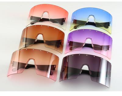 China Fashion Sunglasses Shape Sport One Piece Fur Herren Luxury Rimless Shades Sonnenbrillen Lens For Men Sommer Sonnenbrille Glaser for sale