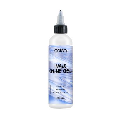 China Hot Sale Organic New Arrival Liquid Hair Gel Hold Extreme Wig Adhesive No Sticky No Flakes Lace Glue Clear Gel for sale