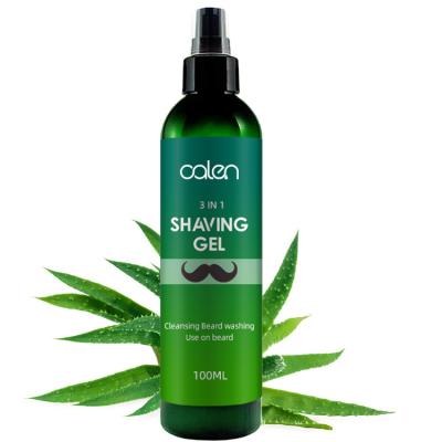 China Soften and Smooth Private Label Beard Hair Softening Moistuzing Barber Mens Beard Care Shaving Gel for sale