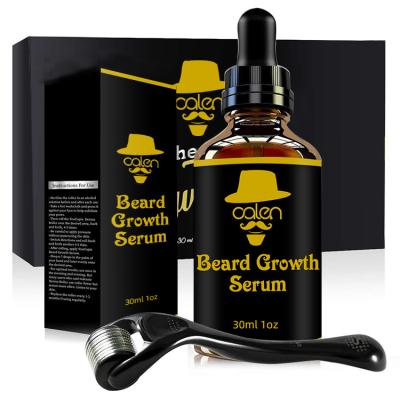 China Private Label Regenerating Men's Beard Care Derma Roller Beard Oil Growth Kit for sale