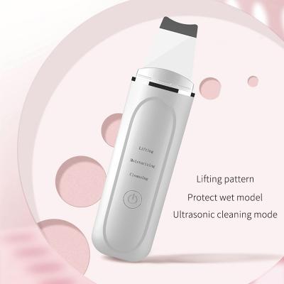 China Professional Ultrasonic Facial Blackhead Remover Beauty Care Massager Device DEEP CLEANSING Face Cleansing Exfoliator Skin Scrubber for sale