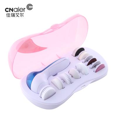 China Moisturizing Cream Detergent 12-IN-1 Multifunctional Facial Electric Silicone Cleaning Brush Face Massager for sale