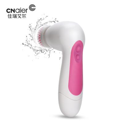 China AE-805A Shrinking Deep Pore Facial Cleansing Electric Beauty Cleansing Sweep Brush Electric Detergent Waterproof Rotating Face Massager for sale