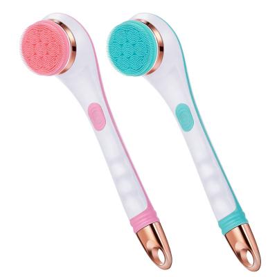 China Long Handle Amazon Top Selling Electric Bath Shower Brush Long Handle Bath Cleaning Brushes, Sponges Body Brush for sale