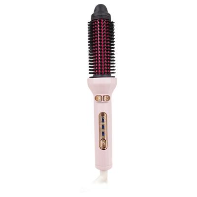 China New Hotel 2-in-1 Multifunctional Electric Hair Straightener Automatic Comb Brush Multifunctional Hair Curlers Double Hair Curler for sale