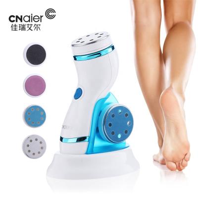 China Efficienty Amazon High Quality USB Charging 4 in 1 Waterproof Electric Foot Grinder Callus Remover Foot Massager for sale