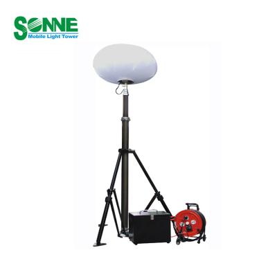 China Sports Stadiums Factory OEM 1000W Camping Inflatable Lamp Tripod Stand Ball Outdoor Portable Mobile Led Tower Light For Construction Site for sale