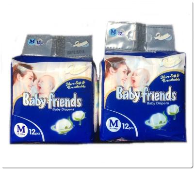 China Printed Disposable BABY FRIENDS baby nappy baby diaper manufacturers in china for sale