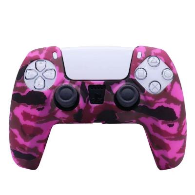 China Silicone Camouflage Silicone Cover Skin Case For PS4/Slim/Pro 4 X 1 Controller (Spashing Paint) for sale