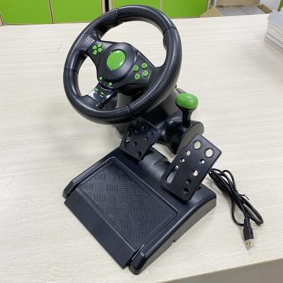 China 180degree rotation steering wheel for x360 ps2 ps3 PC USB with vibration and spring retuen geer to shift 4 in 1 game wheel for sale