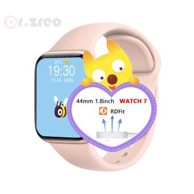 China MP3 Pro Smart Watch 7 44mm Playback IWO PL6 Smartwatch Infinite Rate Temperature Customize Watch 1.8 Inch Screen Heart Face for sale