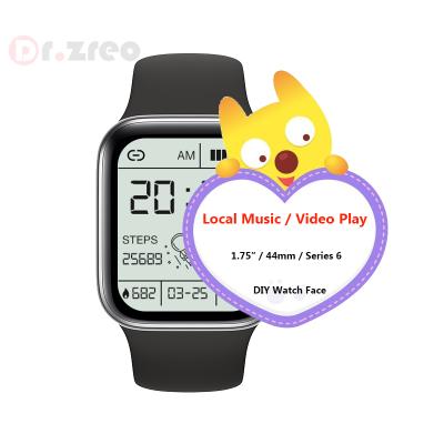 China 2021 New Arrival MP3 Playback Smartwatch Series 5 Watch 44mm BT Call Playback BT Video Playback 1.75 Inch 6 Men Women Smart Watch for sale