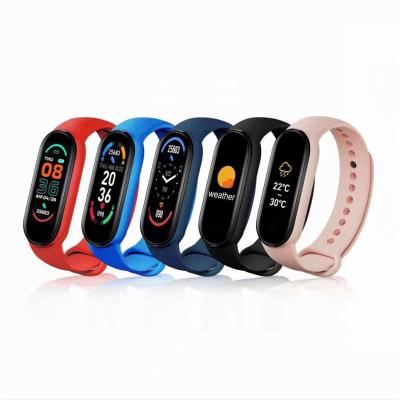 China New Arrivial M6 Waterproof Smartwatch Wristband Wristband Watch Fitness Heart Rate Blood Pressure Tracker Smart BP Monitor 0.96 Inch TFT Color Screen for sale