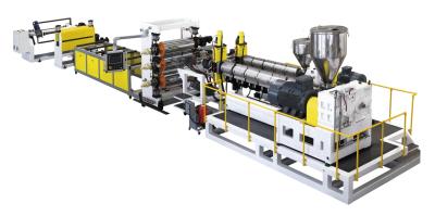 中国 TPV TPE Carmat Sheet Extrusion Machine 2000 - 3000 Gsm 2-3mm 販売のため