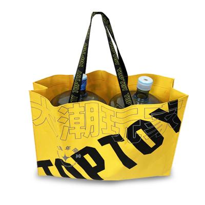 China 100% Logo Reusable Laminated Reusable Rpet Custom Made Eco-Friendly Tote Shopping Bag for sale