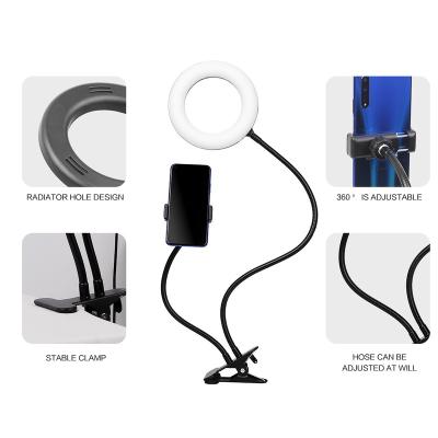 China Mini Hot Sale Usb Floor Lamp RGB Ring Light 1.4m Remote Charging With 0.57m Hose And 0.35m Hose Clip for sale