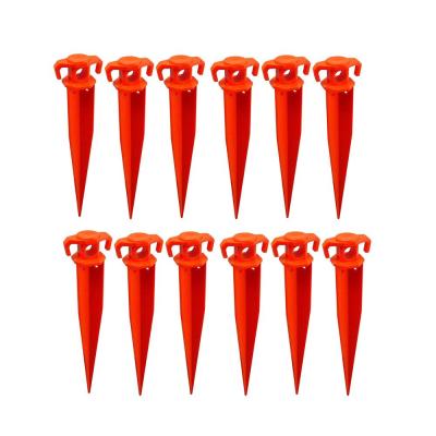 China Outdoor Camping Raising 6 Pack 11inch Ground Stake Moving Stick, Deluxe Outdoor Camping Tent Pegs or Garden Pegs for sale