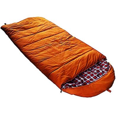 China Canvas type sleeping bag, the best sleeping envelope bag for outdoor camping for sale