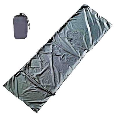 China Envelope Type Sleep Liner Super Size Long With Pillow Travel Camping Sheet Lightweight Hotel Sleep Sack Compact Sack for sale