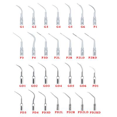 China Dental Ultrasonic Scaler Tips For Woodpecker EMS Satelec DTE G1 g1 g3 g4 p1 p2 p3 p4 for sale