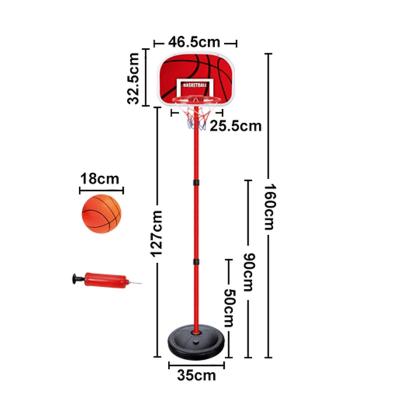 China Sports Play Outdoor/Indoor Basketball Game Intelligence Toy Sports Game Set with Basketball Racks and Basketball Pump for sale