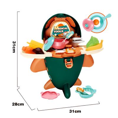 China new item 2021 pretend game series backpack game set with accessories 30.5*27*14CM for sale