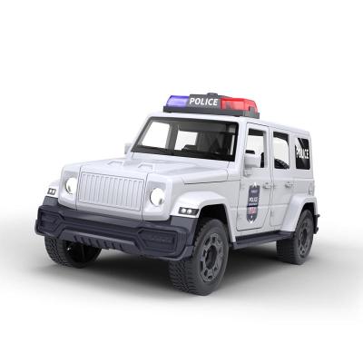 China 2021 New 68pcs D I Y Series Intelligent Police Assembly Toy Car 1/18 With Flashing Lighting And Music 24*11*11cm for sale